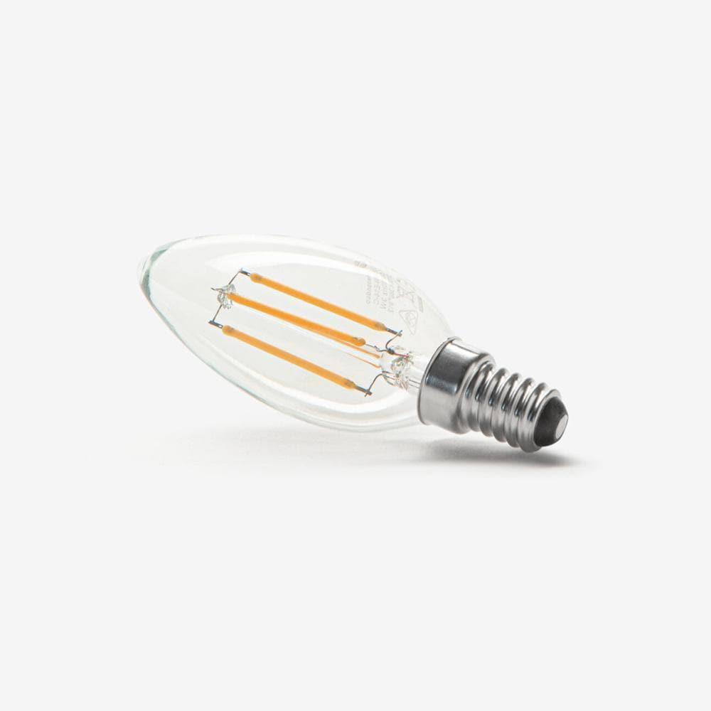 Lampadina led filament goccia E14 3W 2700K luce calda - Greenandco