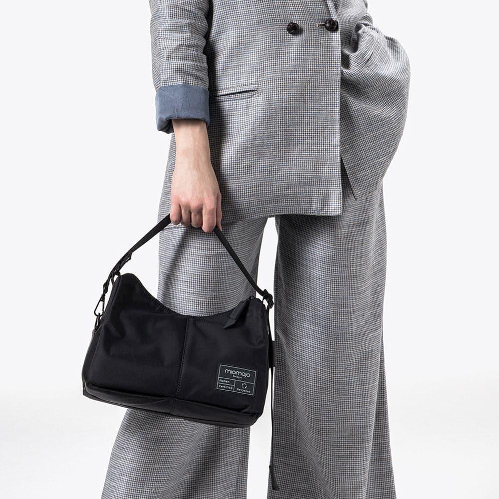 Borsa a spalla vegan Ambra nero - Miomojo