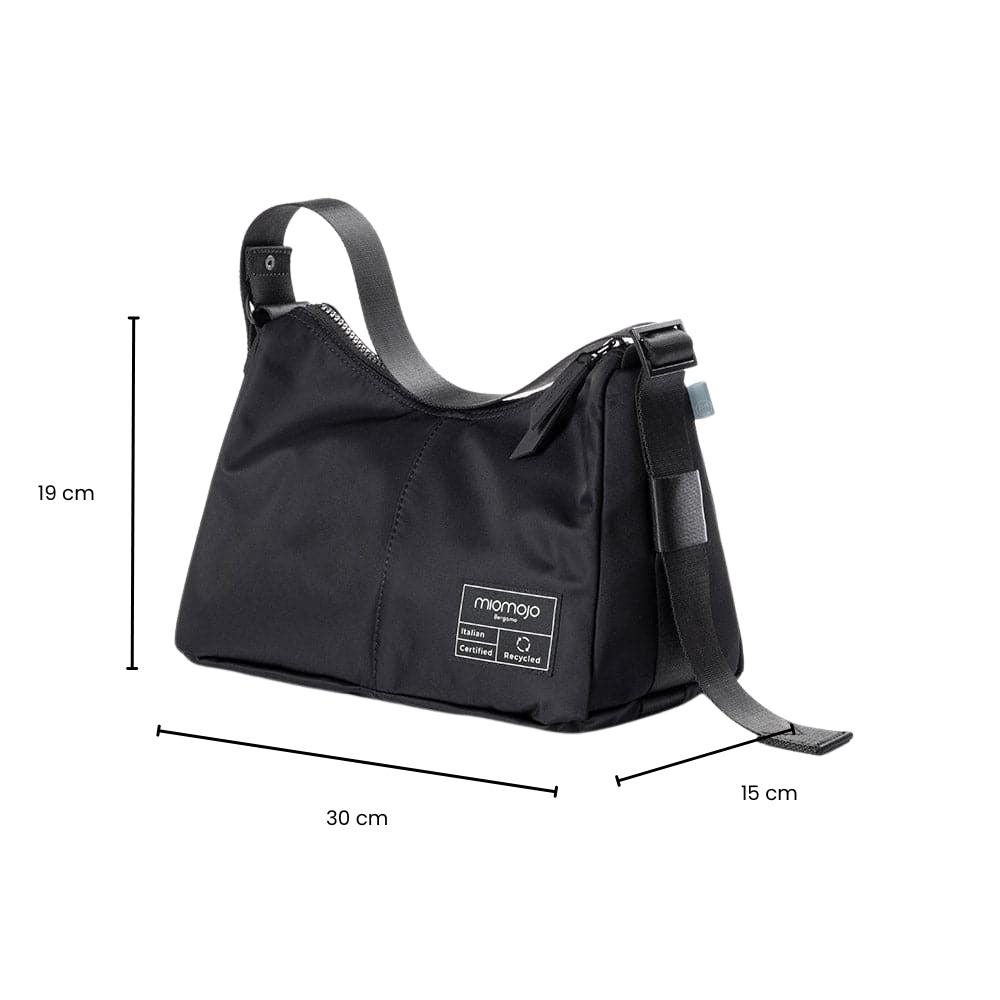 Mini borsa vegan a spalla Ambra, Linea Moderna, nera - Miomojo - Pensoinverde