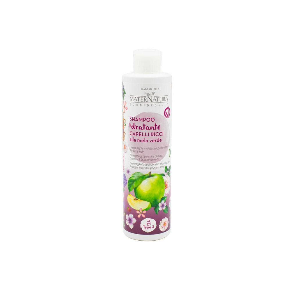 Shampoo idratante per capelli ricci alla mela verde, 250 ml - Maternatura