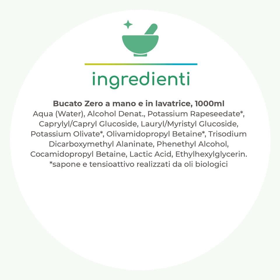 Bucato Zero a mano e in lavatrice, 1000ml - Greenatural
