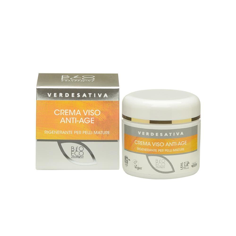 Crema viso anti-age rigenerante per pelli mature, 50 ml - Verdesativa