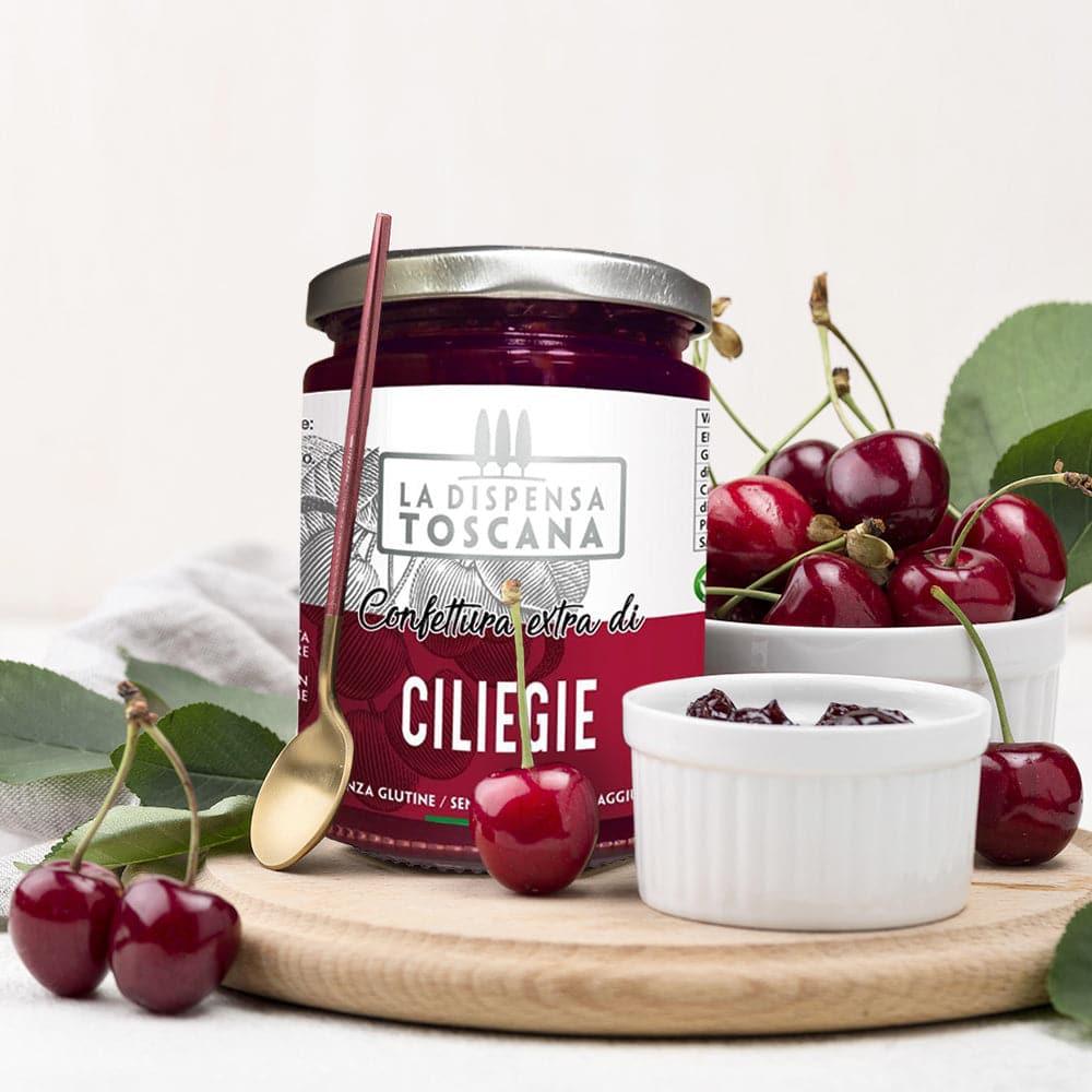 Confettura extra di ciliegie, 320 g - La Dispensa Toscana