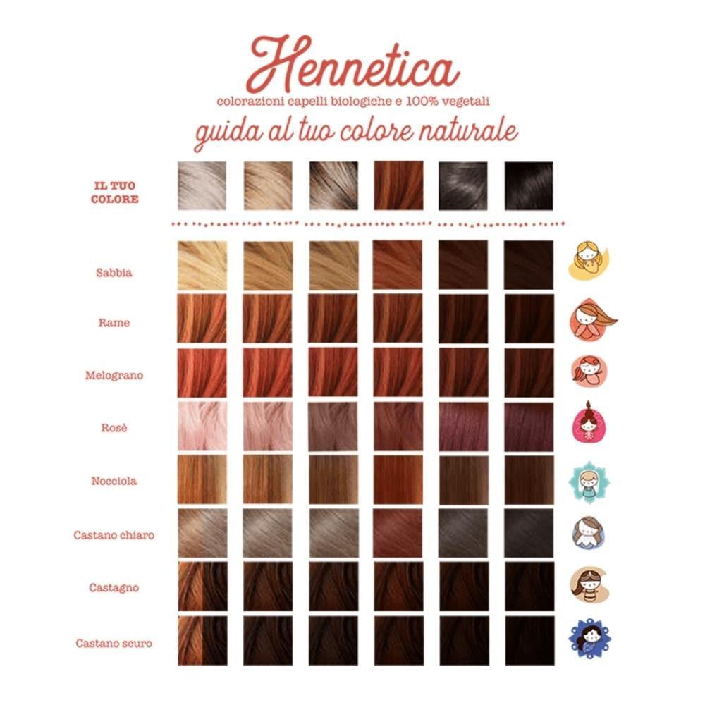 Tinta vegetale castagno Indrani Hennetica, 100 g - La Saponaria