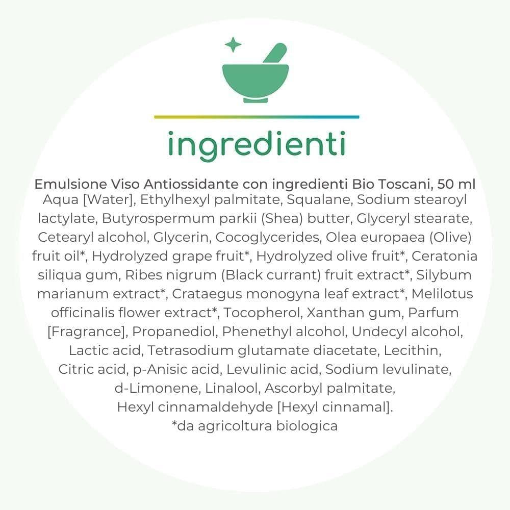 Emulsione viso antiossidante, 50 ml - Biofficina Toscana