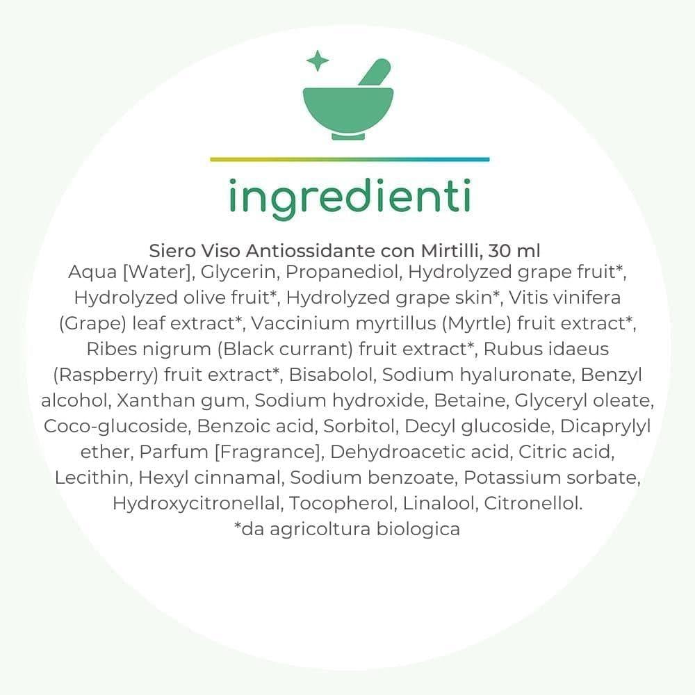 Siero viso antiossidante, 30 ml - Biofficina Toscana