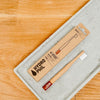 Spazzolino in bamboo rosso per bambini, setole morbide - Hydrophil