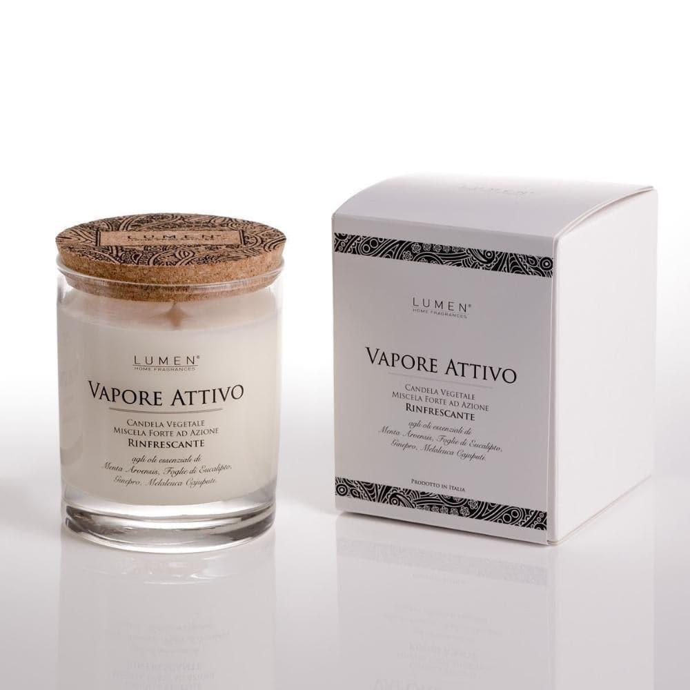 Candela vegetale rinfrescante Vapore Attivo, 200 ml - Cereria Lumen
