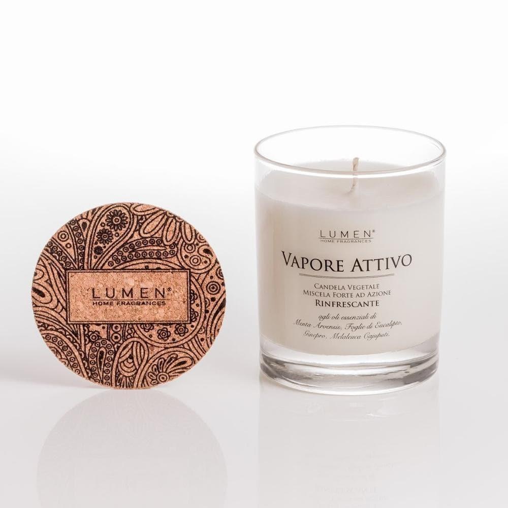 Candela vegetale rinfrescante Vapore Attivo, 200 ml - Cereria Lumen