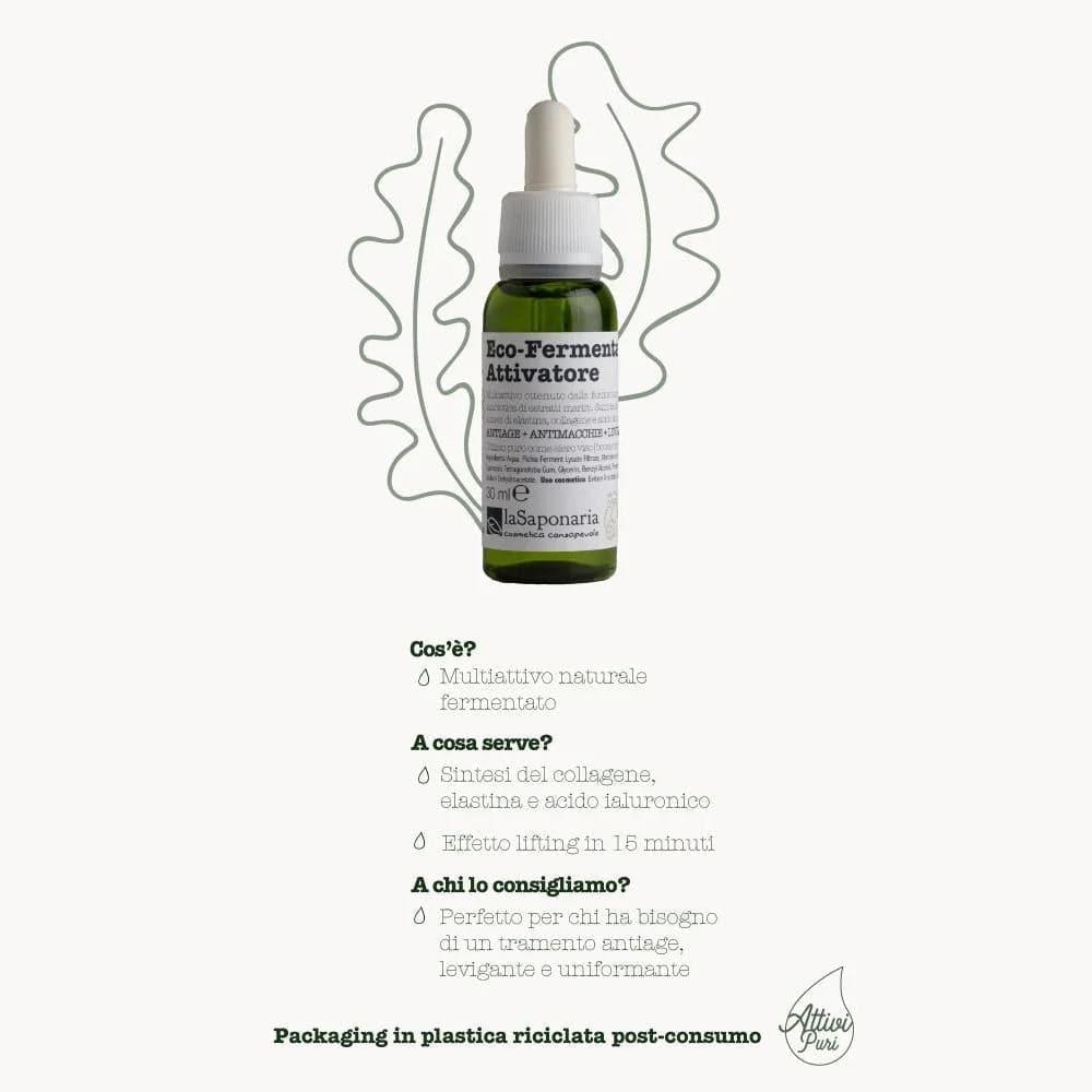 Ecofermentato attivatore Attivi puri, 30 ml - La Saponaria