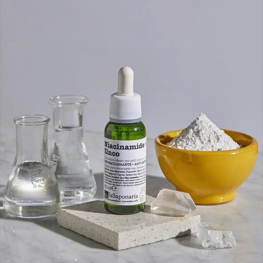 Niacinamide e zinco Attivi Puri, 30 ml - La Saponaria
