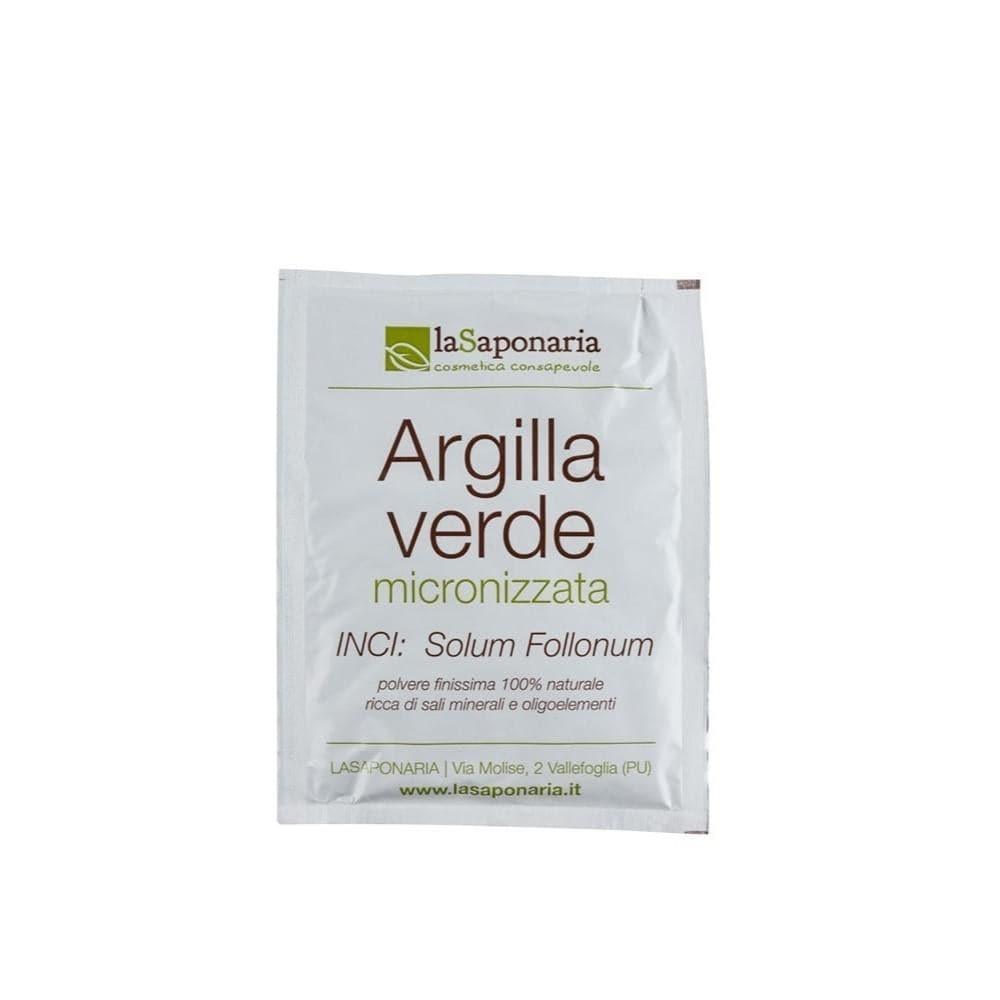 Argilla verde micronizzata, 100 g - La Saponaria