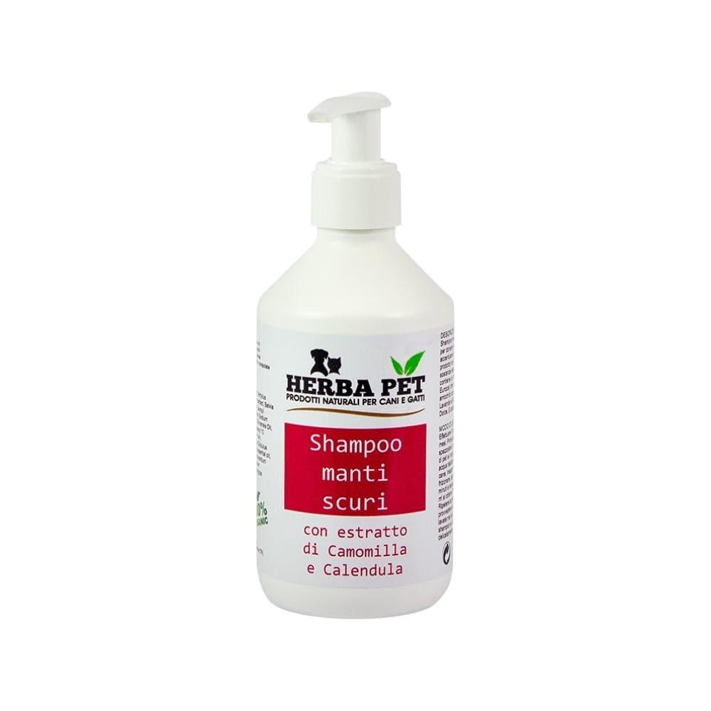 Shampoo manti scuri con estratto di camomilla e calendula, 250 ml - Herba Pet