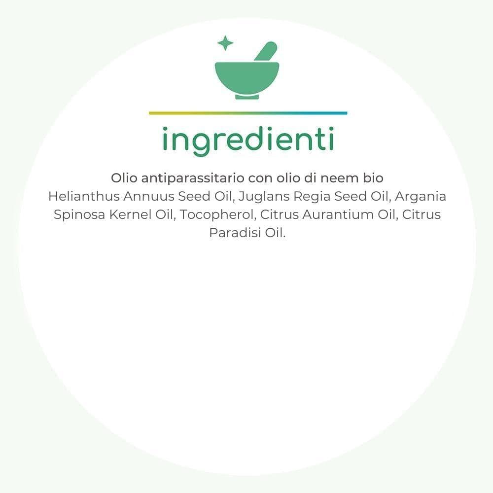 Olio antiparassitario con olio di neem bio, 100 ml - Herba Pet