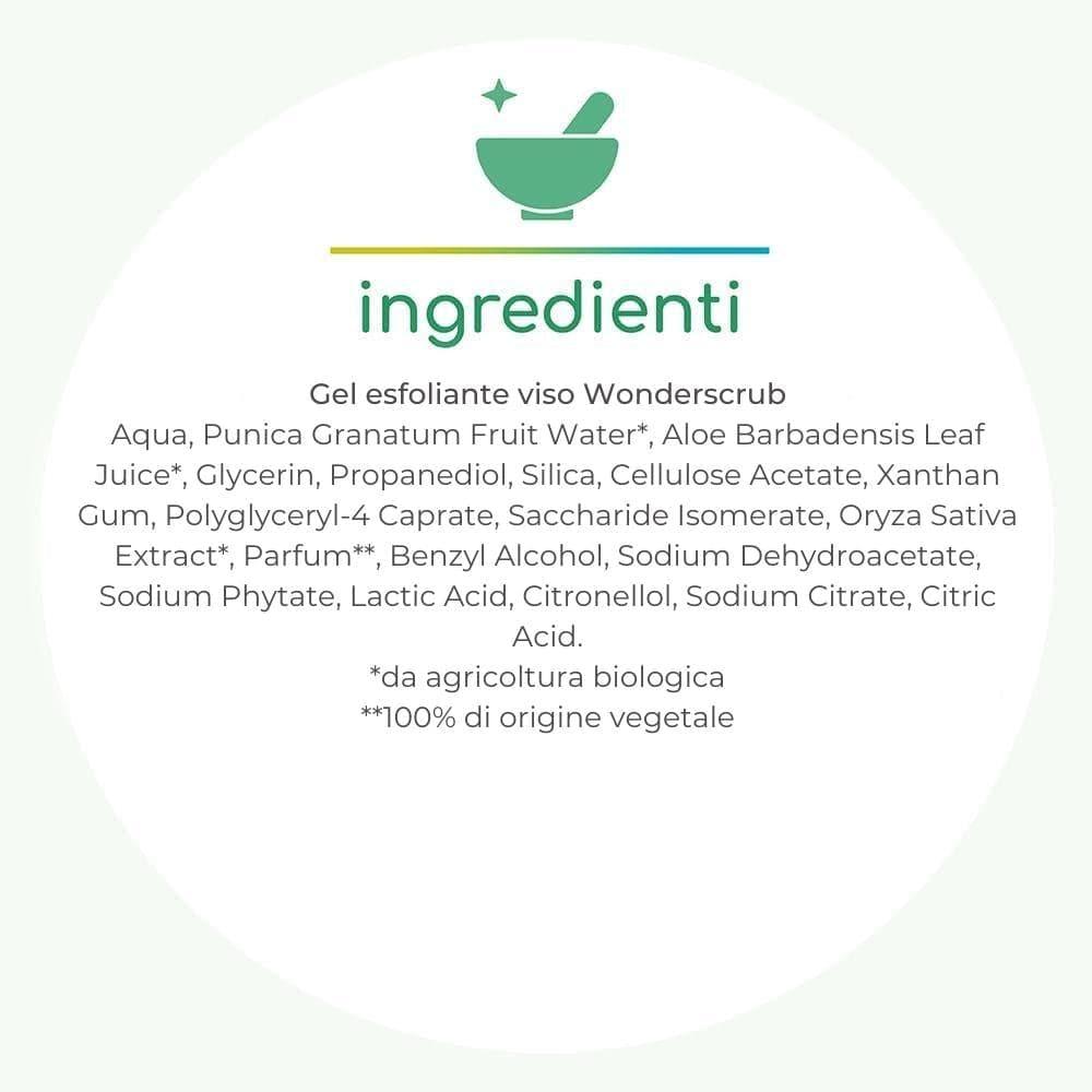 Wonderscrub gel esfoliante viso, 100 ml - La Saponaria