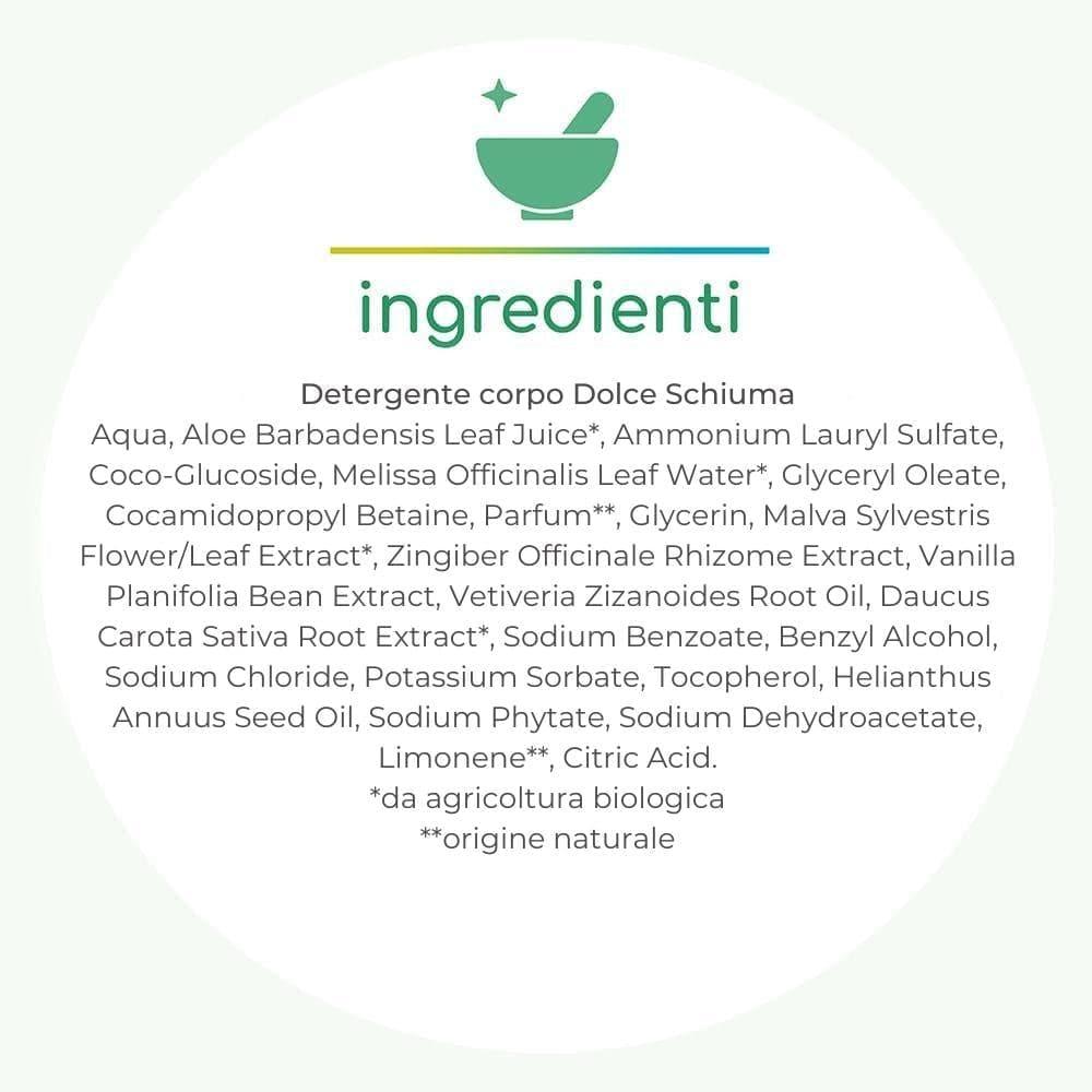 Detergente corpo Dolce Schiuma, 200 ml - La Saponaria
