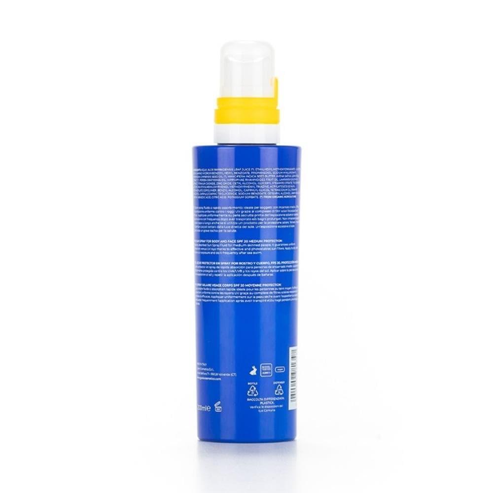 Solare spray viso corpo spf20, 200 ml - Gyada Cosmetics