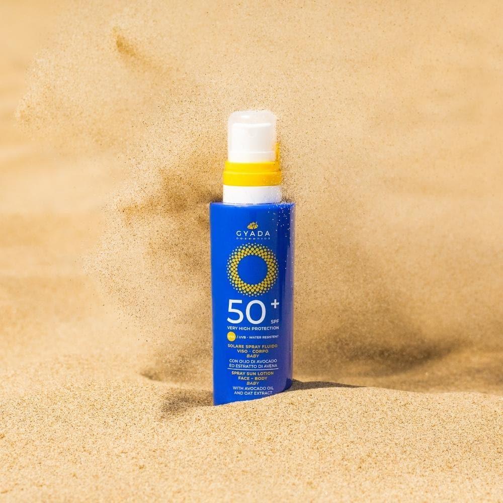 Solare spray viso corpo baby spf50+, 150 ml - Gyada Cosmetics