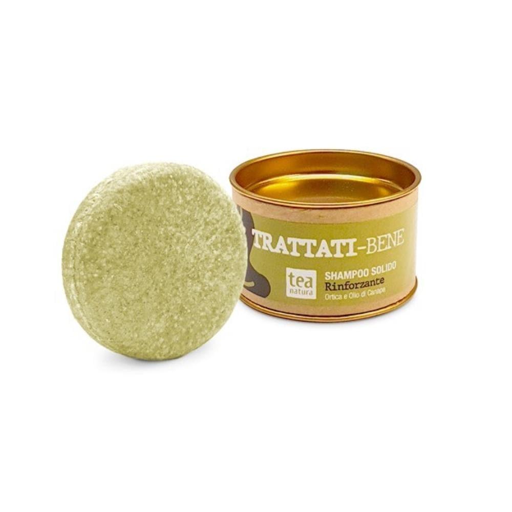 Trattati-Bene shampoo solido rinforzante, 55 g - Tea Natura