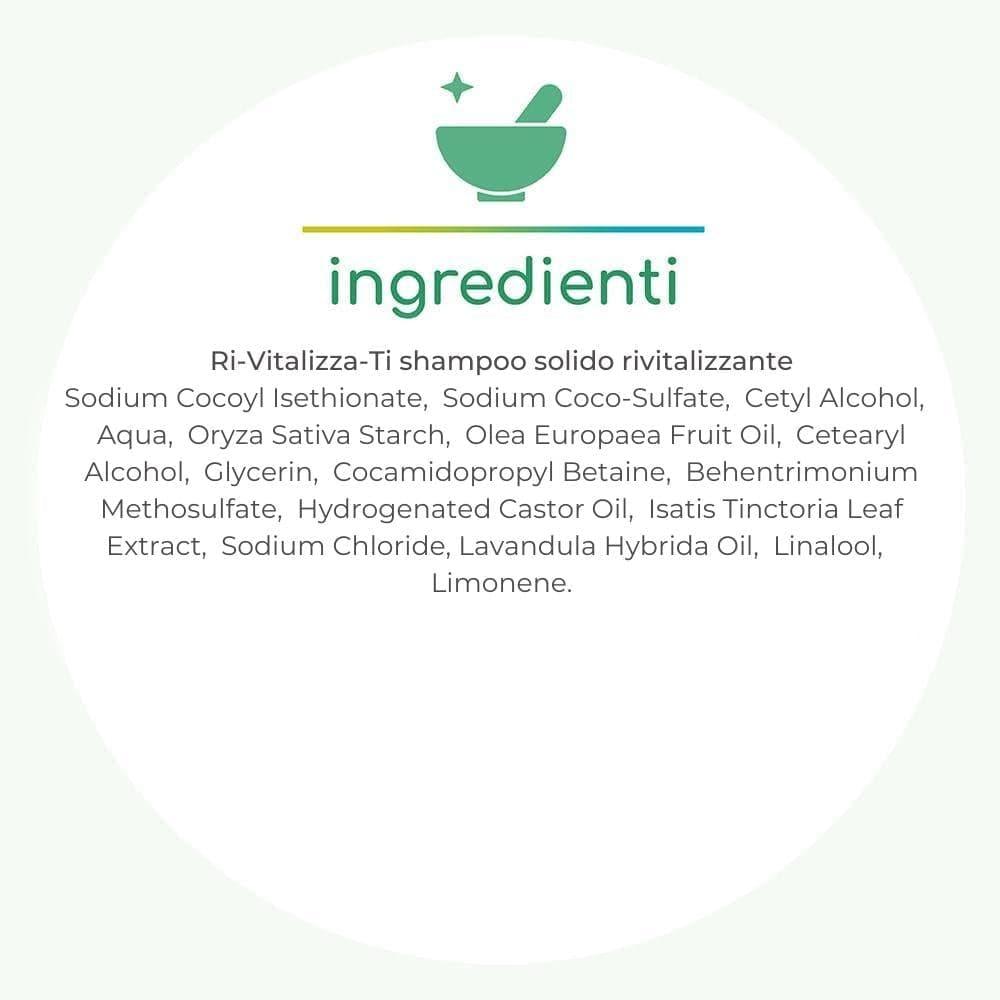 Ri-Vitalizza-Ti shampoo solido rivitalizzante, 55 g - Tea Natura