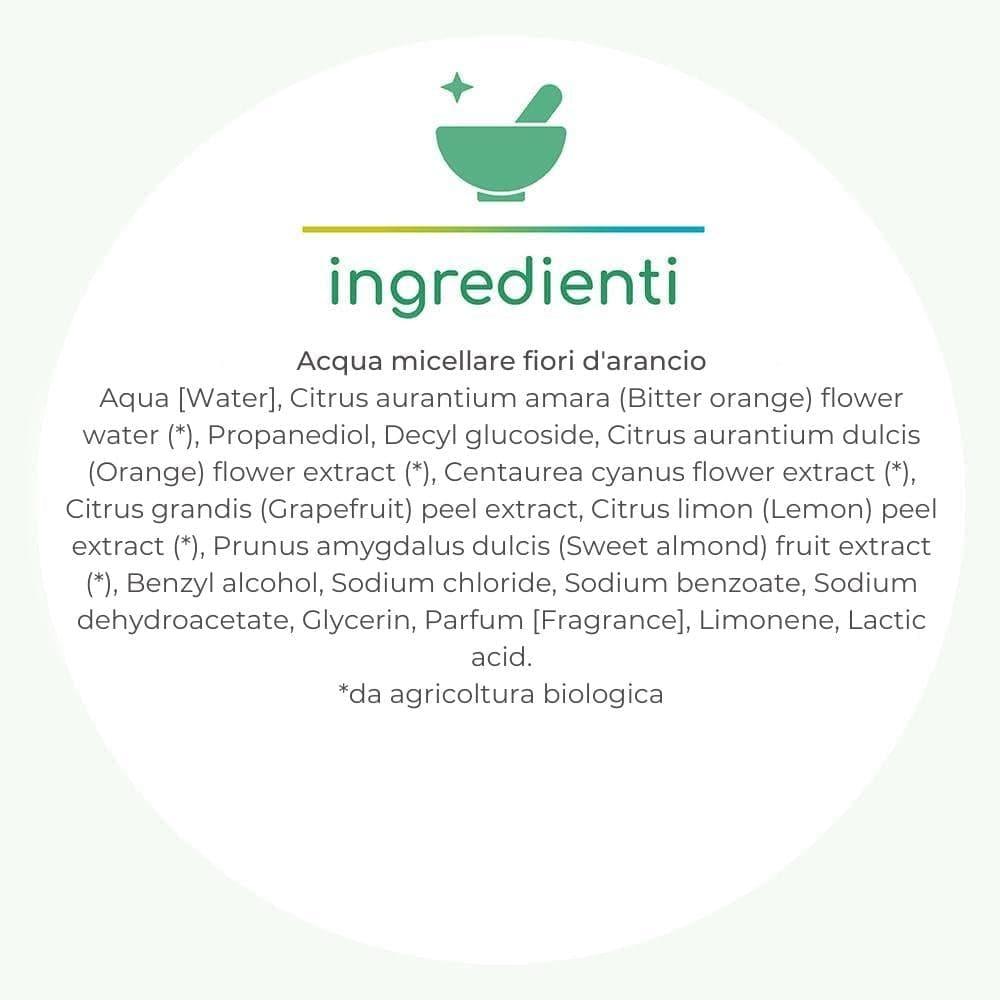 Acqua micellare fiori d'arancio, 500 ml - Alkemilla