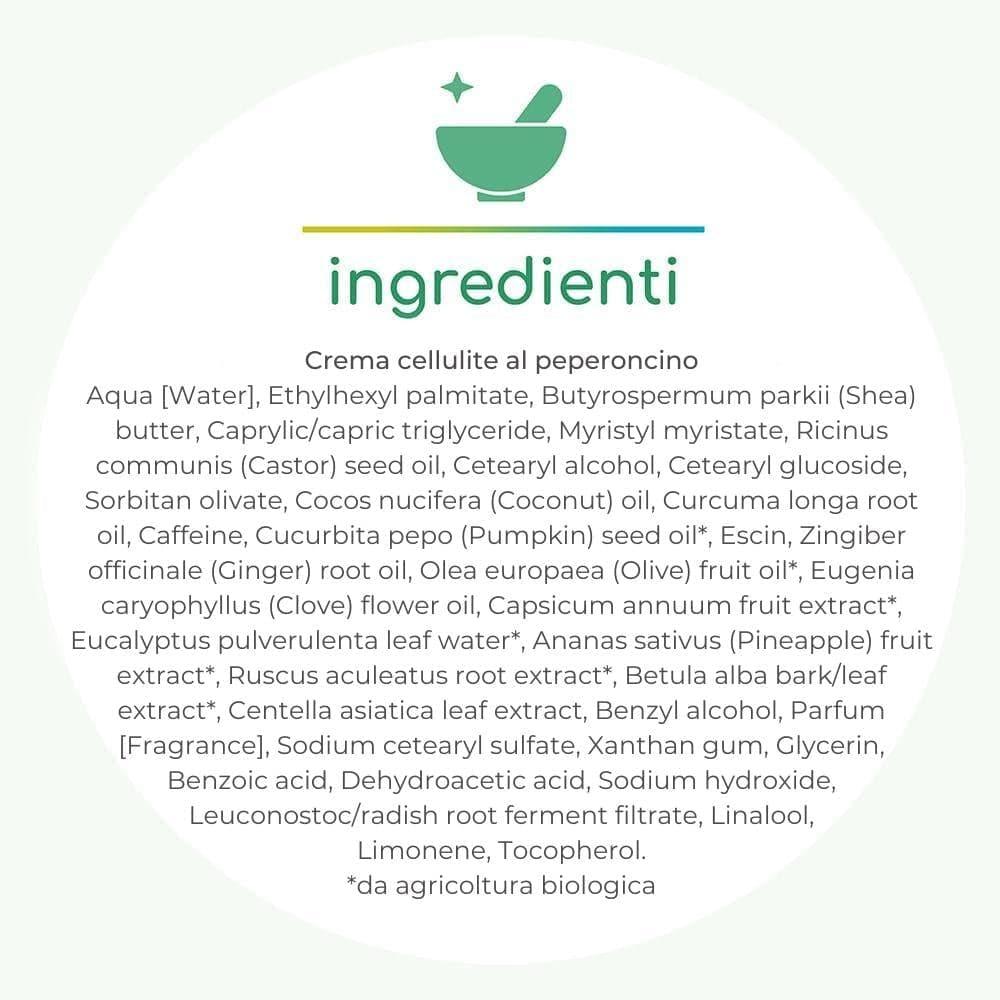Crema cellulite al peperoncino 200 ml - Biofficina Toscana