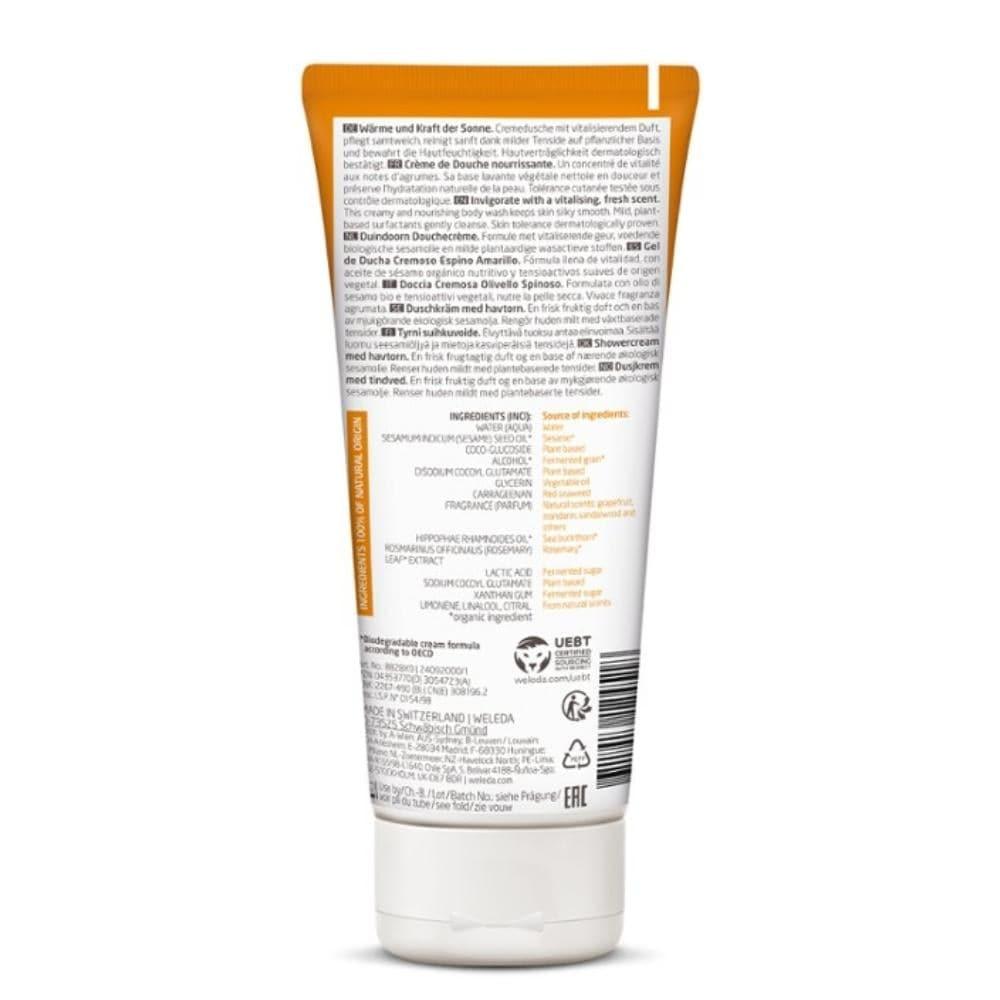 Bagnodoccia cremosa olivello spinoso Vitality, 200 ml - Weleda