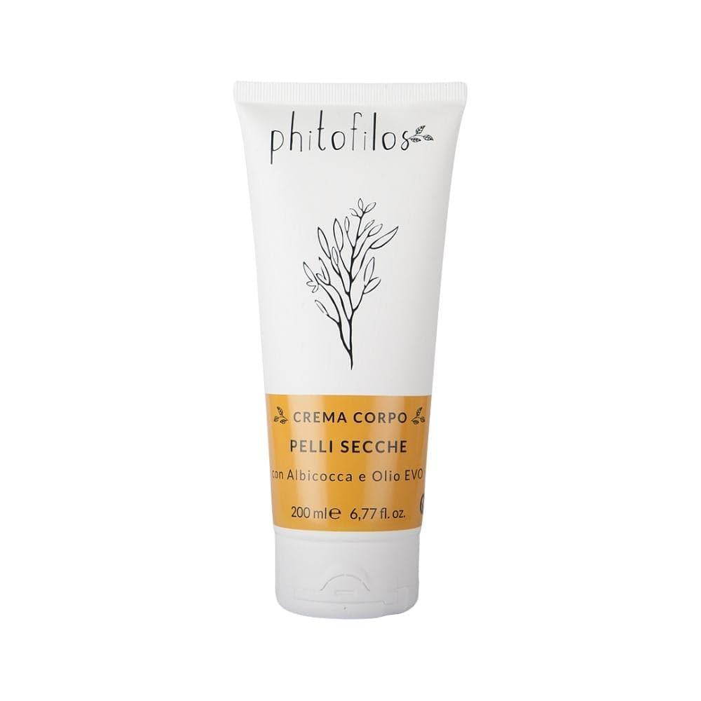 Crema corpo pelli secche con albicocca e olio evo, 200 ml - Phitofilos 1