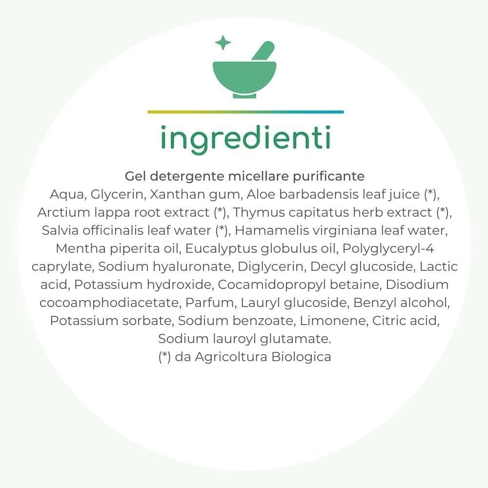 Gel detergente micellare purificante, 200 ml - Gyada Cosmetics