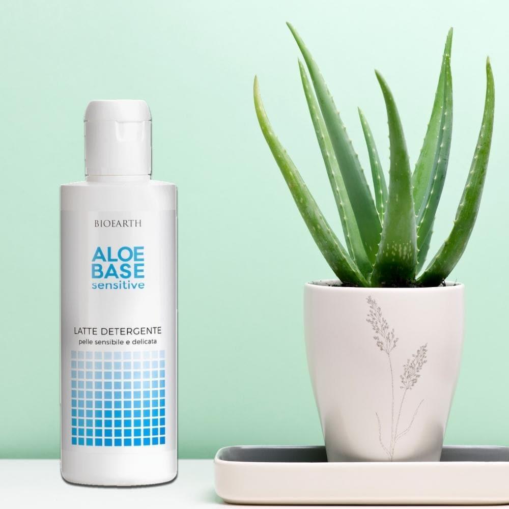 Latte detergente Aloe Base Sensitive, 200 ml - Bioearth