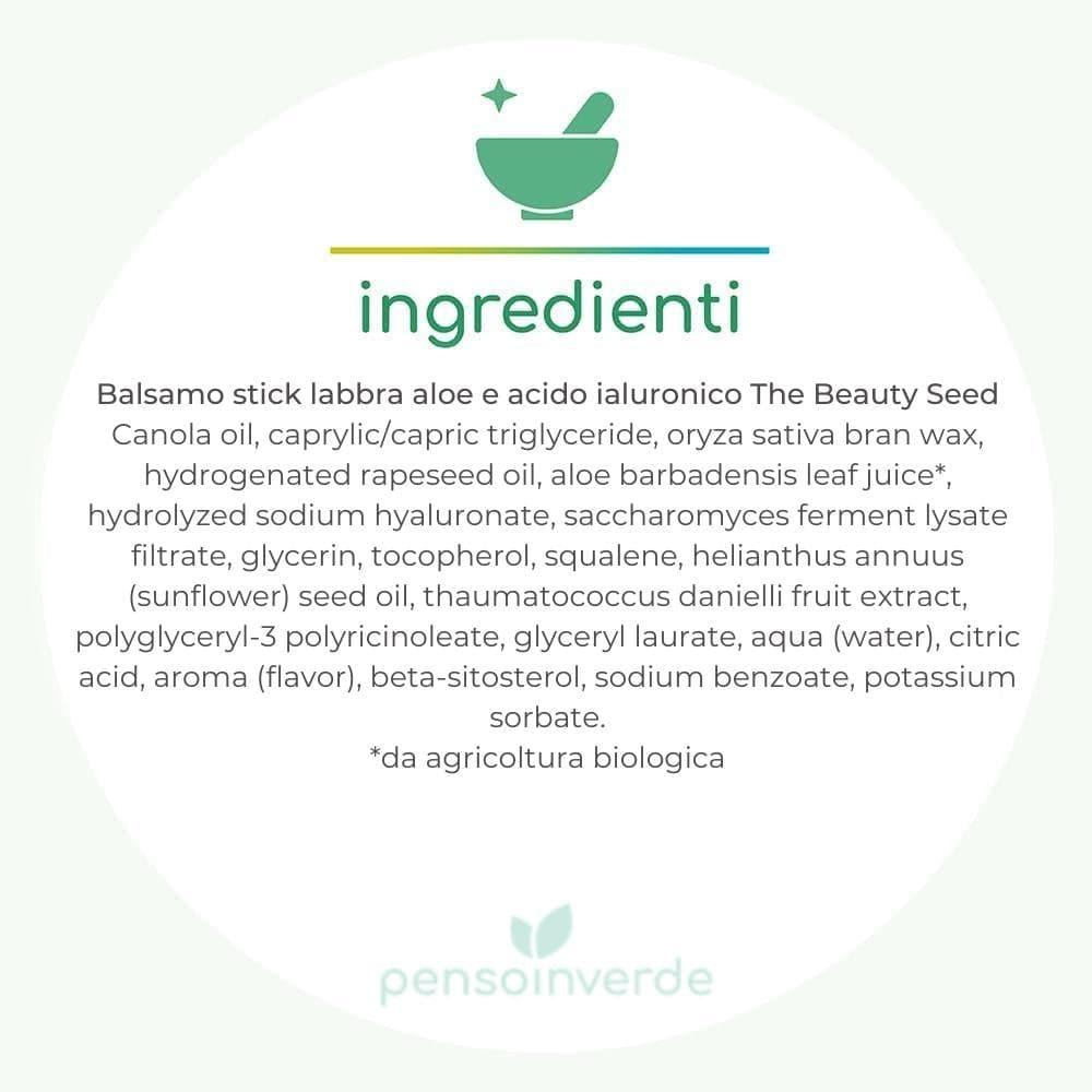Balsamo stick labbra aloe e acido ialuronico The Beauty Seed, 5,5 ml - Bioearth 4