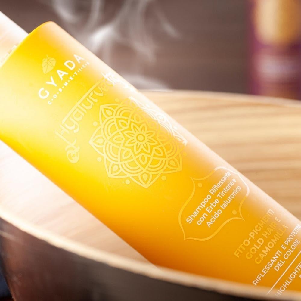 Shampoo riflessante gold hair Hyalurvedic, 200 ml - Gyada Cosmetics