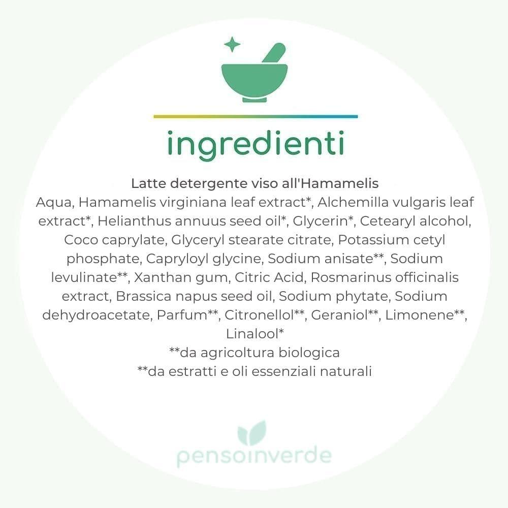 Latte detergente viso all'Hamamelis, 150 ml - Fitocose 3