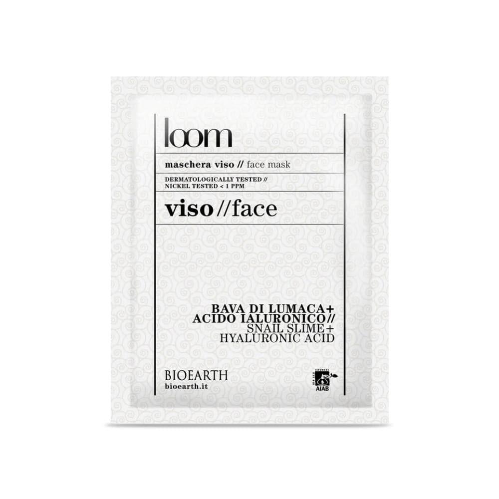 Maschera viso alla Bava di lumaca + acido jaluronico Loom, 15 ml - Bioearth 1